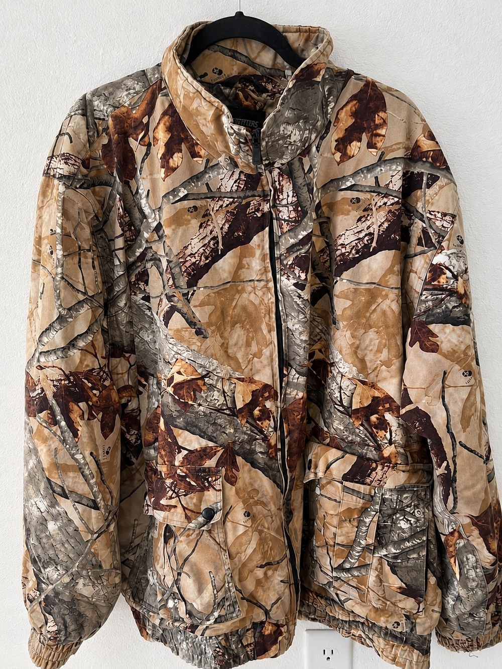 Outfitters Ridge 3D Camo Hunting Jacket Men's 3XL Quilted Lining Fusion Camoufla